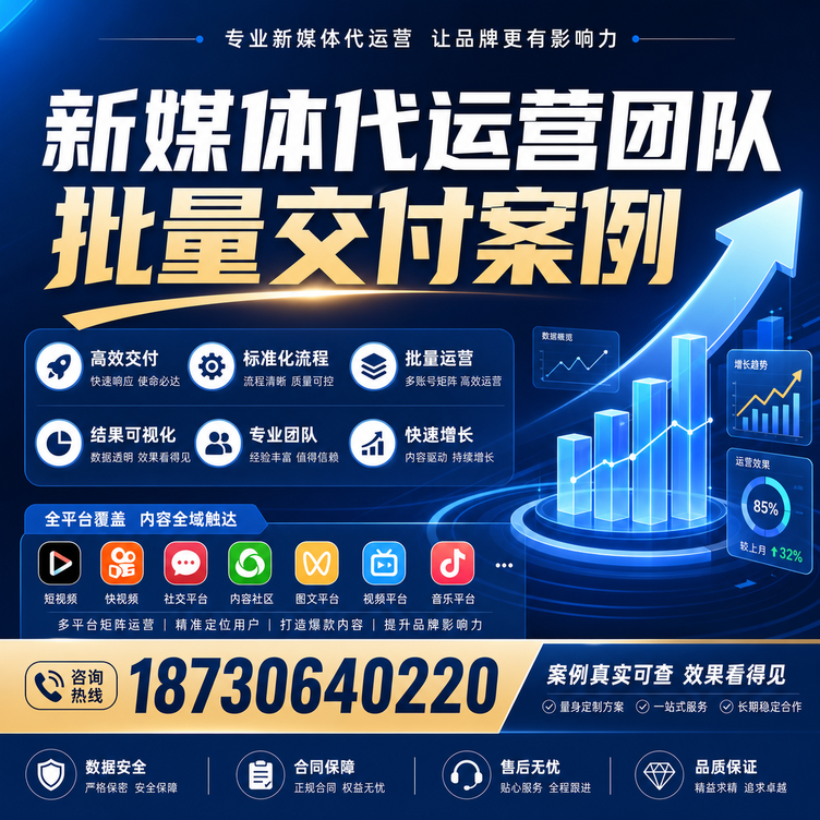 临夏代运营公司多客户账号批量高效交付案例